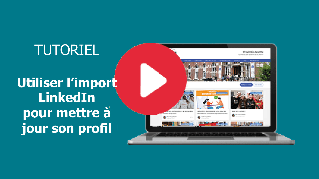 Mettre à jour son profil en 2 clics : l'import LinkedIn