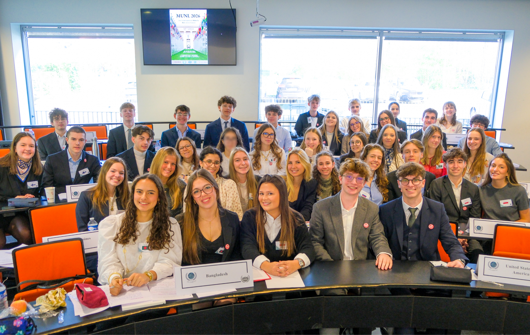 Les lycéens participent au MUNL de l'Edhec