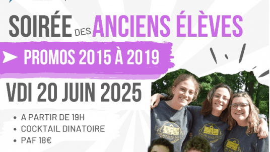 Soirée de retrouvailles des  promos 2015 à 2019
